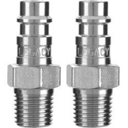PLUG HIGH FLOW 1/4" MNPT (2/PK)